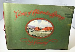 Vintage Views Of Colorado Springs And Vicinity Photo Album Photographs 1902