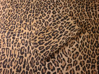 Vintage Blue Label Ralph Lauren Aragon Leopard King Pillowcases (2) Old Stock