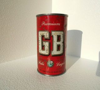 Gb Pale Lager Beer Can - 1950 - Grace Bros.  Brewing Co. ,  Santa Rosa,  Ca -
