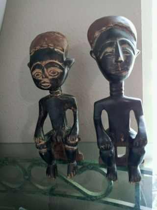 African Tribal Art Carving Wood Figure Congo Africa,  13 " Height