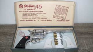 Nichols " Stallion 45 Mark Ii " Toy Cap Gun 1950 