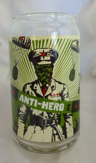Anti - Hero Ipa Beer Can Shaped Glass Revolution Brewing Chicago Illinois Craft