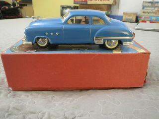1950s Schuco Elektro Ingenico 5311 Wind Up Tin Toy Car Made In Us Zone Germany