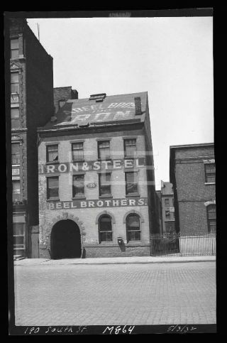 1932 190 South St Iron Bldg Manhattan Nyc York Old Photo Negative 377b