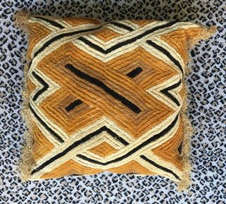 Vintage African Kuba Cloth Pillow