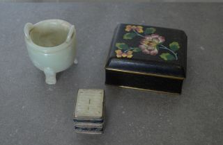 Chinese Vintage Items - Cloisonne,  Jade Or Hardstone