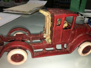 1920s Arcade Cast Iron International Harvester Dump Truck winch 10.  5 