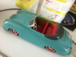 Distler Electromatic 7500 Porsche 356 ? Tin Toy Car,  Motorized,  Cond.