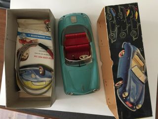 Distler Electromatic 7500 Porsche 356 ? Tin Toy Car,  motorized,  Cond. 3