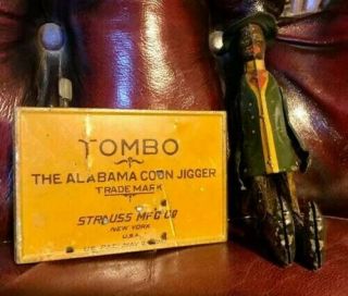 Strauss Tin Litho Black Americana Dancing Jigger Toy