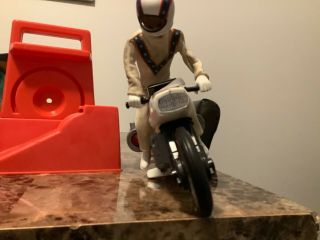 Evel Knievel Jet Cycle Vintage Toy W/ Doll & Helmet (from Ideal Toys)