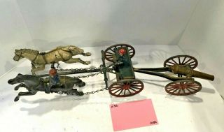 Vintage Toys Wilkins Hubley Kenton,  Ives Artillery,  Cast Iron.