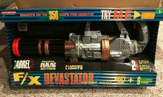 Tootsie Toy F/x Devastator 350 Round Electronic Cap Gun Sounds Motion 1997 Rare