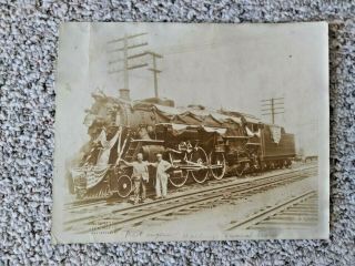 Old Photo 1923 President Harding Funeral Train Engine Pub.  G.  M.  Garn Mansfield