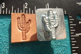 Leather Tools/ Vtg Craftool 1 " Stamp 2d/ 3d 8435 Saguaro