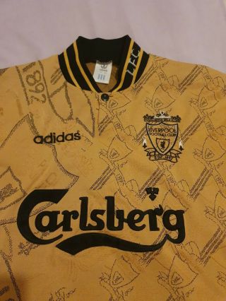 Liverpool Fc Adidas Vintage Third Shirt 1994 - 1996 Adult Size Small 34 " - 36 " Rush