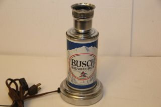 Vintage Bush Bavarian Steel Beer Can Lamp Light