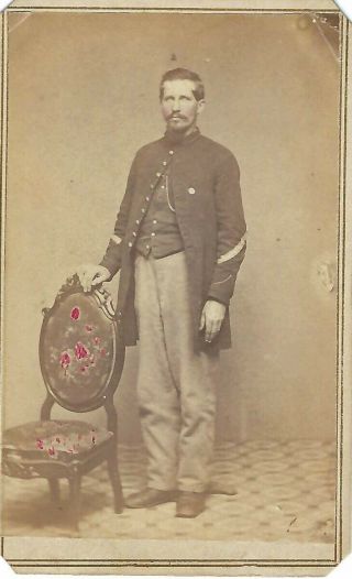 Civil War Soldier Cdv By Wm.  H.  Schurch Of Scranton,  Pa