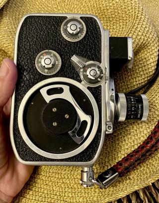 Vintage Bolex Paillard Movie Camera F/1.  9 13mm Lens