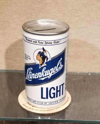 Alum Bottom Open Leinenkugels Light Bank Top Beer Can Chippewa Falls Wisconsin