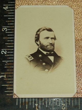 Crisp Civil War Era Cdv General Ulysses S.  Grant