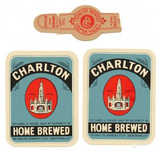 Old Beer Label/s - Uk - Charlton - Shepton Mallet (g) - Neck Is Terrible