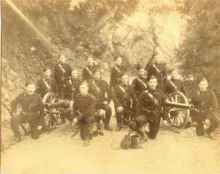 Indian Military - 3rd Mountain Battery Royal Artillery Soldiers - Screw Gun 1890
