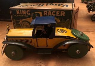 Rare Vintage Marx 1925 King Racer With Box