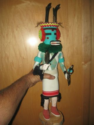 C1985 Hopi Kachina Katsina Native American Indian Doll - Pong Big Horn Sheep Low$