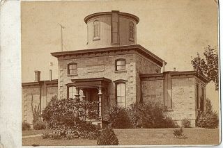 66478 Cabinet Photo Ca 1880 Hopkins Observatory Williams College Williamstown Ma