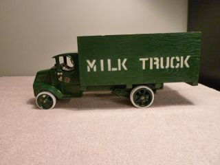 Arcade Cast Iron Mack Milk Truck Custom Restore 13 1/2 "