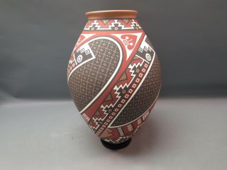 Mata Ortiz Mexican Pottery Vase Signed Enrique Pedregon