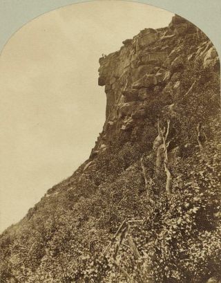 1878 Profile,  Franconia Notch,  Nh Photograph By Benjamin W Kilburn