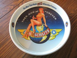50th Anniversary World War Ii Schlitz Beer Metal Serving Tray.  1995.