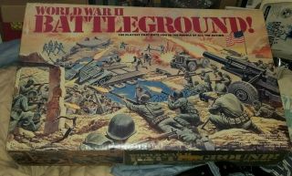 Marx/ Mego World War Ii Battleground Play Set Near Complete Rare With