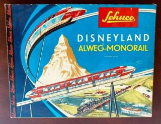 Schuco Disneyland Monorail Set And Extra Track