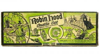Vintage Marx Robin Hood Sherwood Forest Medieval Castle Playset Nos W/box
