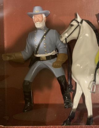 Hartland General Lee Complete With Rider Horse Hat Saddle Sword Flag Made In Usa