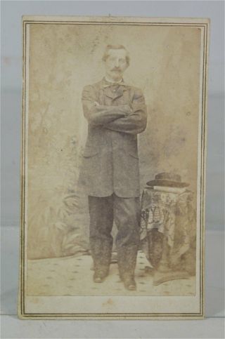 1860s Civil War Union Navy Officer Signed And Inscribed Cdv Photograph / Photo