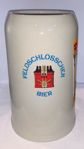Vintage Rastal Germany Stoneware Beer Stein Bierkrug 1 L.