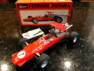 Schuco 1073 Ferrari Formel 2 Scale 1:16 Wind Up Toy Race Car 1968 Awesome