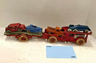 Vintage Toys Wilkins Ives Kenton Hubley,  Ac Williams Car Carrier,  Cast Iron
