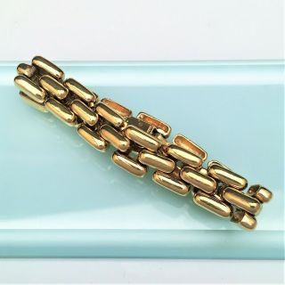 Vintage Signed Ciner Gold Tone Chain/Link Bracelet 2
