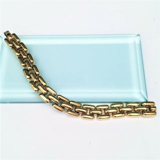 Vintage Signed Ciner Gold Tone Chain/Link Bracelet 3