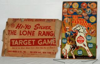 1938 Lone Ranger Target Game W/ Box