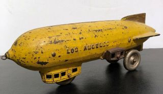 Early Kenton Cast Iron Los Angeles 11 " Zeppelin Dirigible Zepplin Airship