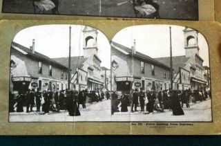 Stereograph Cards (23) of San Francisco Earthquake,  and Stereograph 6