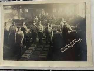 Rare North Buffalo Foundry Section 6 York Blacksmithing Workers Photograph