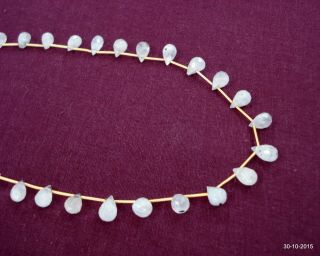 vintage moonstone faceted beads necklace strand moon gemstones 3