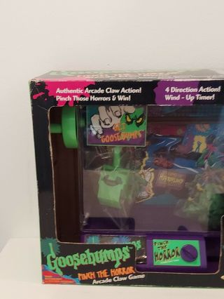 Vintage Toy 1996 R.  L.  Stine ' s Goosebumps Pinch The Horror Arcade Claw Game 3